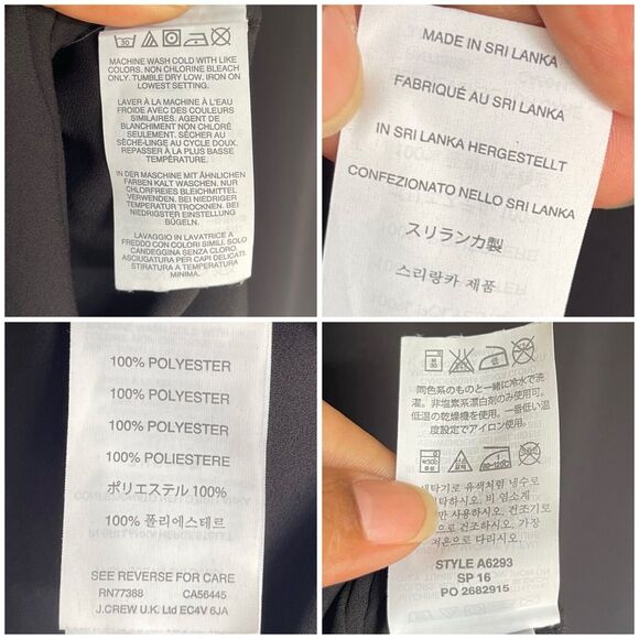 J. Crew Black Scoop Neck Sleeveless Top Women's Size 4 - Picture 11 of 16